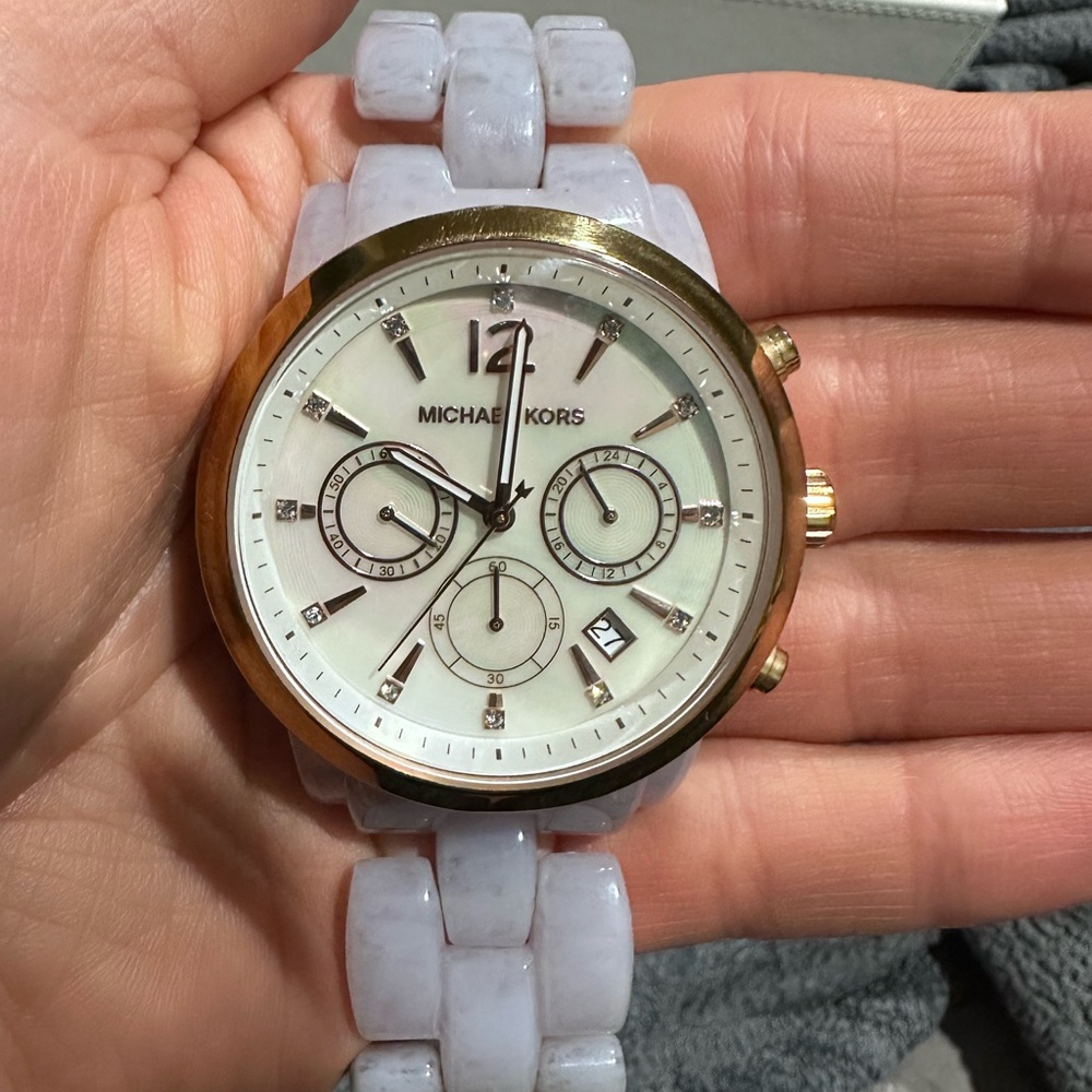 Michael Kors Light Purple with Gold Womens Watch